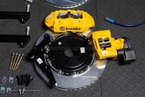 ชุดเบรค BREMBO GT 6P + 4P TOYOTA ALPHARD 40 สีเหลือง