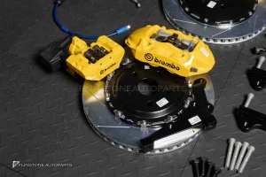 ชุดเบรค BREMBO GT 6P + 4P TOYOTA ALPHARD 40 สีเหลือง