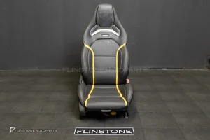 เบาะ AMG Seat ฝั่งคนขับ สำหรับ Mercedes Benz หนังสีดำ – สีเหลือง