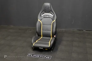 เบาะ AMG Seat ฝั่งคนขับ สำหรับ Mercedes Benz หนังสีดำ – สีเหลือง