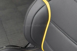 เบาะ AMG Seat ฝั่งคนขับ สำหรับ Mercedes Benz หนังสีดำ – สีเหลือง