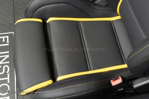 เบาะ AMG Seat ฝั่งคนขับ สำหรับ Mercedes Benz หนังสีดำ – สีเหลือง