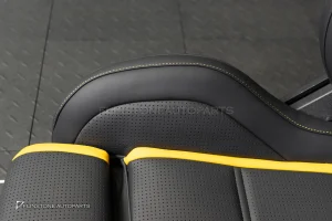 เบาะ AMG Seat ฝั่งคนขับ สำหรับ Mercedes Benz หนังสีดำ – สีเหลือง