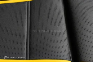 เบาะ AMG Seat ฝั่งคนขับ สำหรับ Mercedes Benz หนังสีดำ – สีเหลือง