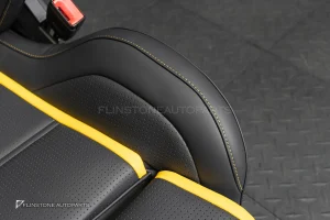 เบาะ AMG Seat ฝั่งคนขับ สำหรับ Mercedes Benz หนังสีดำ – สีเหลือง