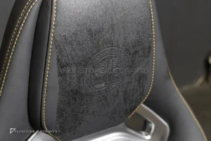 เบาะ AMG Seat ฝั่งคนขับ สำหรับ Mercedes Benz หนังสีดำ – สีเหลือง