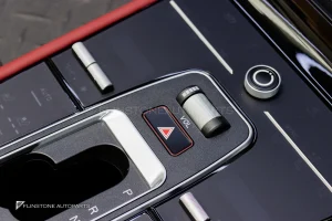 คอลโซลกลางที่เข้าเกียร์ สำหรับ Porsche Cayenne 958 สีแดงเลือดหมู