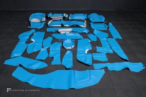 ชุดเบาะหนัง สำหรับ PORSCHE 992 Carrera สีฟ้า