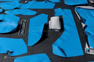 ชุดเบาะหนัง สำหรับ PORSCHE 992 Carrera สีฟ้า