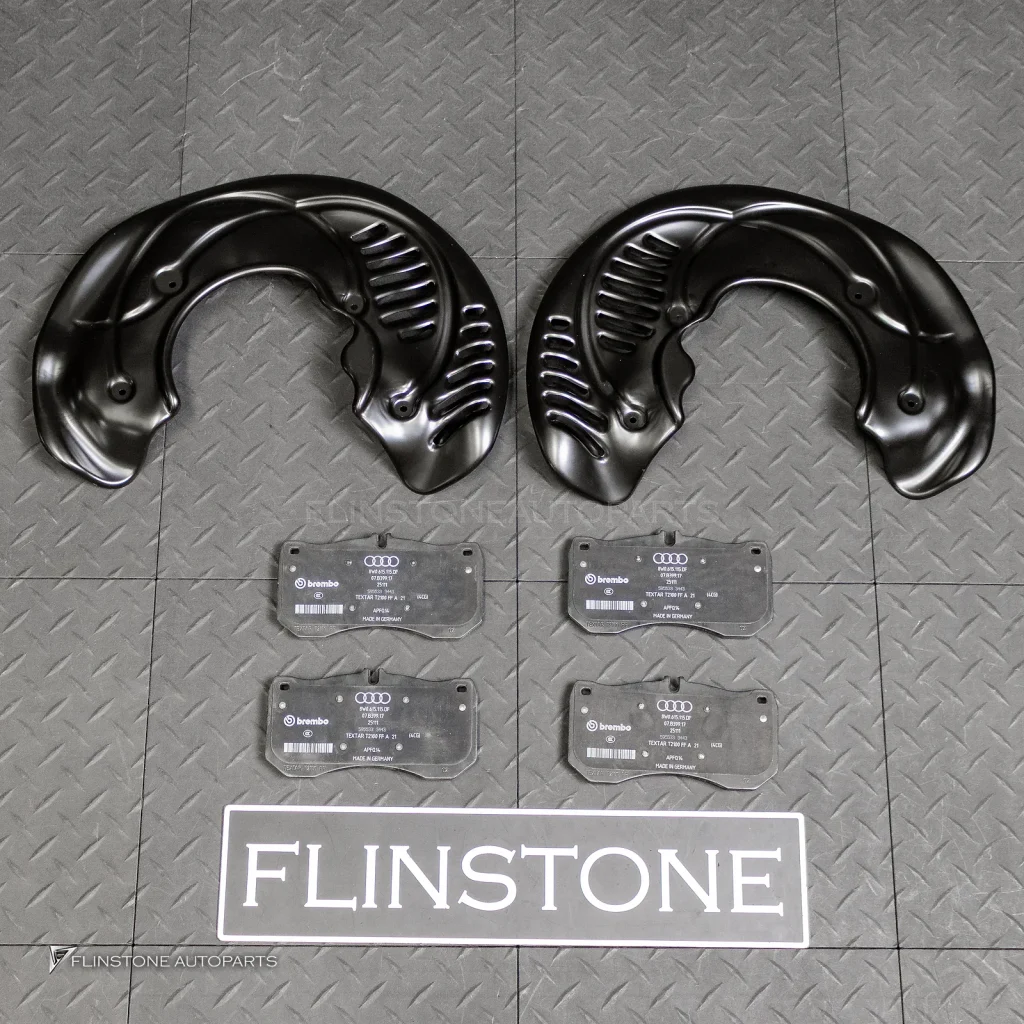 ผ้าเบรคหน้า Ceramic พร้อมแผ่นบังฝุ่น AUDI RS4 Avant