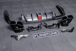 ดิฟฟิวเซอร์ Carbon fiber พร้อมปลายท่อ สำหรับ W222 S-Class ทรง BRABUS