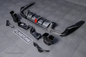 ดิฟฟิวเซอร์ Carbon fiber พร้อมปลายท่อ สำหรับ W222 S-Class ทรง BRABUS