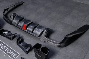 ดิฟฟิวเซอร์ Carbon fiber พร้อมปลายท่อ สำหรับ W222 S-Class ทรง BRABUS