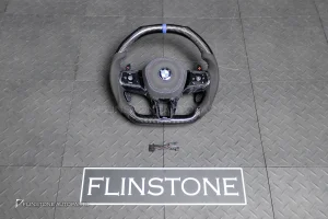 พวงมาลัย พร้อม Airbag สำหรับ BMW G70 Sereis 7 หนัง Alcantara ดำ ด้