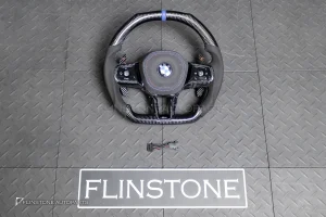 พวงมาลัย พร้อม Airbag สำหรับ BMW G70 Sereis 7 หนัง Alcantara ดำ ด้
