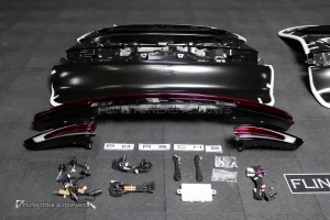 ชุดแปลงท้าย Porsche Cayenne Coupe E3 9Y0.1 เป็น E3.2 9Y0.2 พร้อมไฟท้ายสีแดง