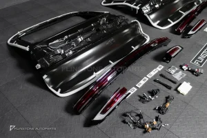 ชุดแปลงท้าย Porsche Cayenne Coupe E3 9Y0.1 เป็น E3.2 9Y0.2 พร้อมไฟท้ายสีแดง