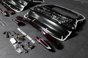 ชุดแปลงท้าย Porsche Cayenne Coupe E3 9Y0.1 เป็น E3.2 9Y0.2 พร้อมไฟท้ายสีแดง