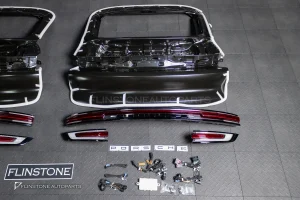 ชุดแปลงท้าย Porsche Cayenne Coupe E3 9Y0.1 เป็น E3.2 9Y0.2 พร้อมไฟท้ายสีแดง