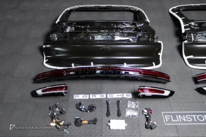 ชุดแปลงท้าย Porsche Cayenne Coupe E3 9Y0.1 เป็น E3.2 9Y0.2 พร้อมไฟท้ายสีแดง