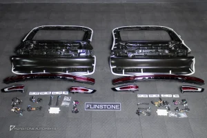 ชุดแปลงท้าย Porsche Cayenne Coupe E3 9Y0.1 เป็น E3.2 9Y0.2 พร้อมไฟท้ายสีแดง