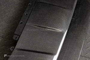 มีตำหนิค ลิ้นหน้า Carbon Fiber Porsche Cayenne Turbo GT Per Facelift E3.2 9Y0.2 ทรง USUS Autoclave V.1