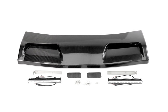 สปอยเลอร์หลังคาพร้อมไฟ Dry Carbon W464 G-Class ทรง 4×4 Even