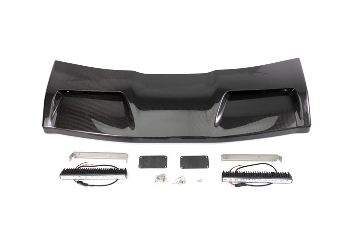สปอยเลอร์หลังคาพร้อมไฟ Dry Carbon W464 G-Class ทรง 4×4 Concave