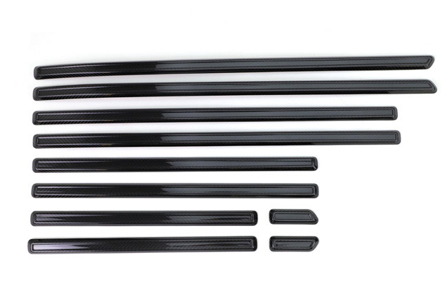 คิ้วข้างประตู ทรงเว้า ผิวด้าน/ผิวเงา Dry Carbon W464 G-Class
