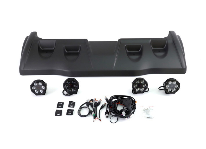 สปอยเลอร์หลังคาพร้อมไฟ LED Dry Carbon W463 G-Class