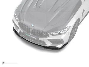 carbon fibre front splitter lip BMW M8 F91 F92 F93 PAKTECHZ