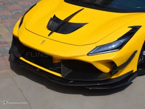คิ้วช่องระบายอากาศฝากระโปรงคาร์บอนไฟเบอร์ Ferrari F8 PAKTECHZ