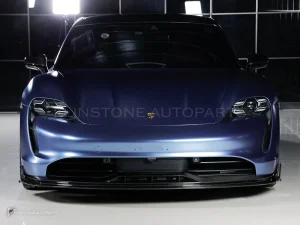 Carbon Fibre Front Lip Porsche Taycan PAKTECHZ(PT0048-1)