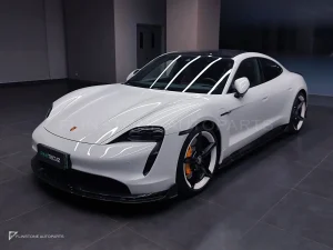 Carbon Fibre Front Lip Porsche Taycan PAKTECHZ(PT0048-1)