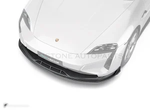 Carbon Fibre Front Lip Porsche Taycan PAKTECHZ(PT0048-1)