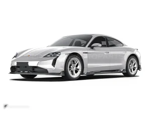 Carbon Fibre Front Lip Porsche Taycan PAKTECHZ(PT0048-1)