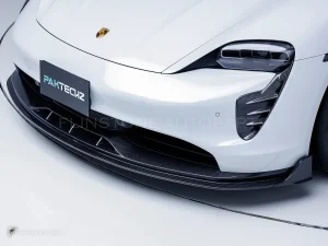 Carbon Fibre Front Lip Porsche Taycan PAKTECHZ(PT0048-1)