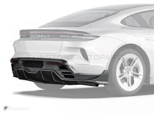 Carbon Fibre Rear Diffuser Porsche Taycan PAKTECHZ(PT0048-3)