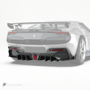 Carbon Fibre Rear Diffuser Ferrari 296 PAKTECHZ