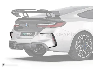 carbon fibre rear fins BMW M8 F91 F92 PAKTECHZ