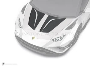 ฝากระโปรงหน้าคาร์บอนไฟเบอร์ Ver.1 Lamborghini Huracan PAKTECHZ