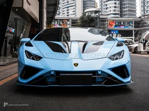 ลิ้นหน้าคาร์บอนไฟเบอร์ Lamborghini Huracan EVO PAKTECHZ (WS0017-1)