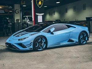 คิ้วช่องลมสเกิร์ตข้างคาร์บอนไฟเบอร์ Lamborghini Huracan EVO PAKTECHZ