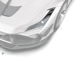 คิ้วช่องระบายอากาศหน้าคาร์บอนไฟเบอร์ Ferrari F8 PAKTECHZ