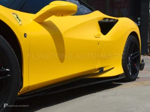 สเกิร์ตข้างคาร์บอนไฟเบอร์ Ferrari F8 PAKTECHZ (PT0016-8)