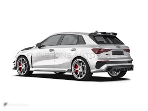 carbon fibre rear roof spoiler Audi RS3 8Y PAKTECHZ