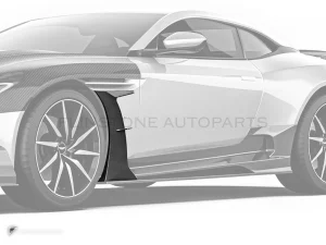 คิ้วแก้มข้างหน้าคาร์บอนไฟเบอร์ Aston Martin DB11 PAKTECHZ