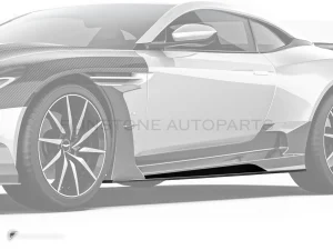 สเกิร์ตข้างตัวล่างคาร์บอนไฟเบอร์ Aston Martin DB11 PAKTECHZ (PT0021-7)