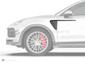 คิ้วแก้มข้างคาร์บอนไฟเบอร์ Porsche Cayenne WARHEAD SPEED