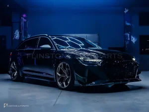ฝากระโปรงหน้าคาร์บอนไฟเบอร์ Audi RS6 C8 PAKTECHZ (PT0030-3)